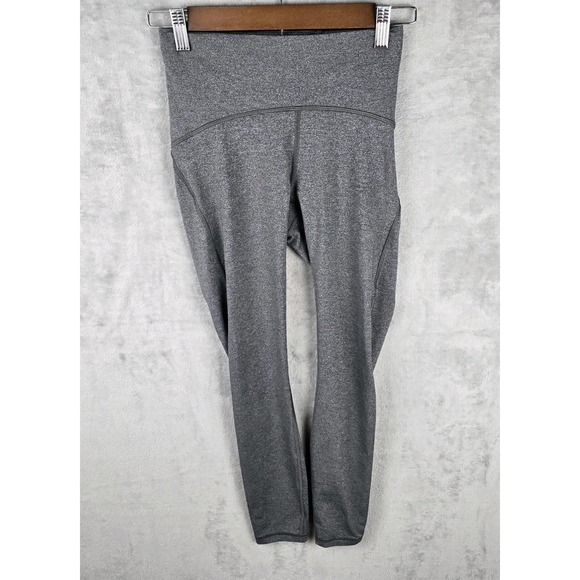 lululemon athletica Pants - Lululemon Women's High-Rise Gray Leggings Ankle Length Size 4
